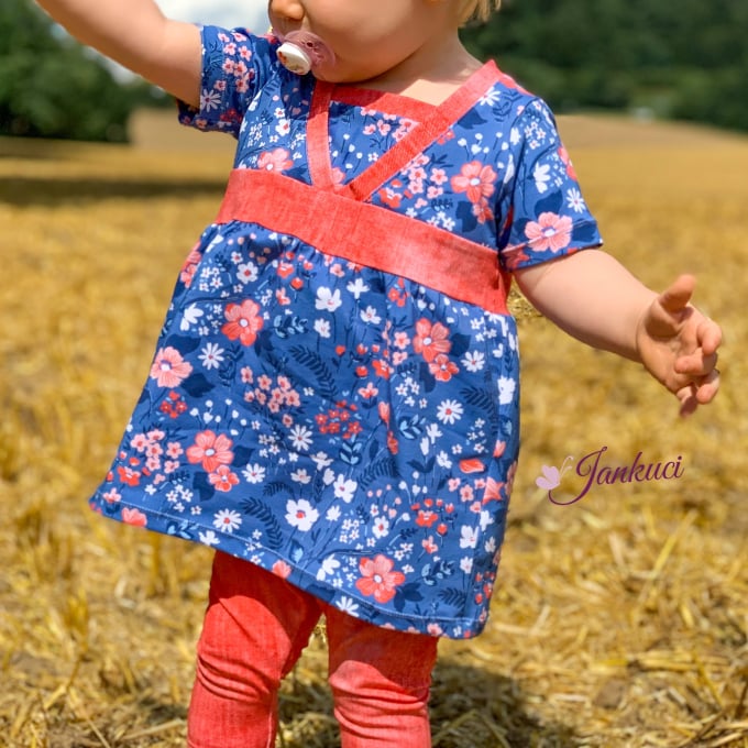 Ebook patron robe tunique enfant Akina Die Frühlingsblume MamaMika, en allemand