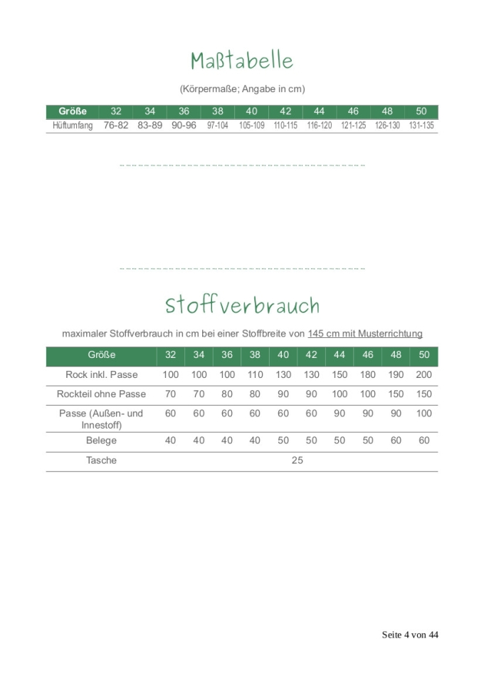 E-Book ManjiPuh Wickelrock Wanda Ladies, german