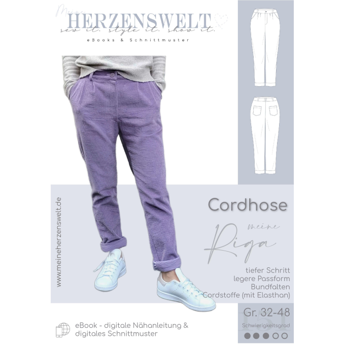 E-book Meine Herzenswelt Cordhose Meine Riga, Duits