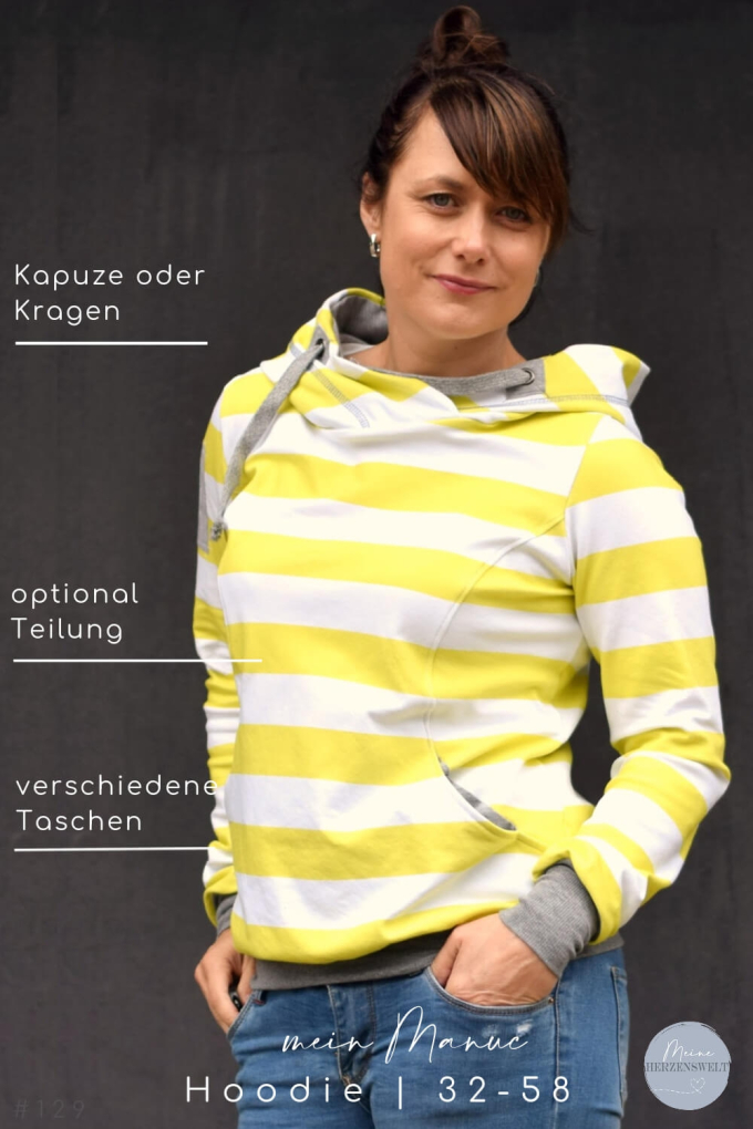 E-book Meine Herzenswelt Damen Hoodie Mein Manuc, Duits