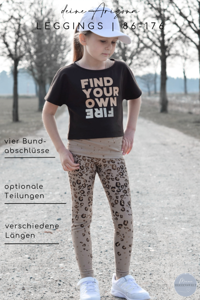 Ebook patron  leggings enfant Deine Arizona Meine Herzenswelt, en allemand