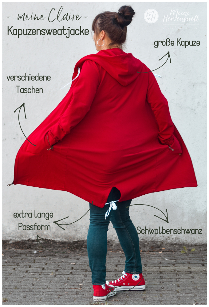 E-Book Meine Herzenswelt Kapuzensweatjacke Meine Claire