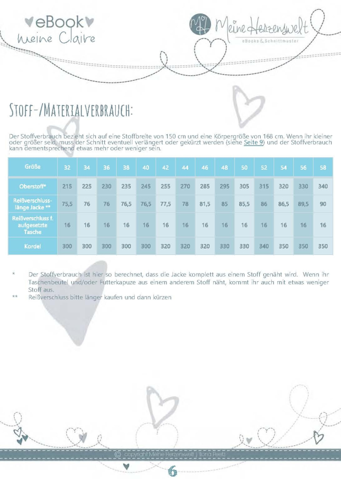 E-Book Meine Herzenswelt Kapuzensweatjacke Meine Claire