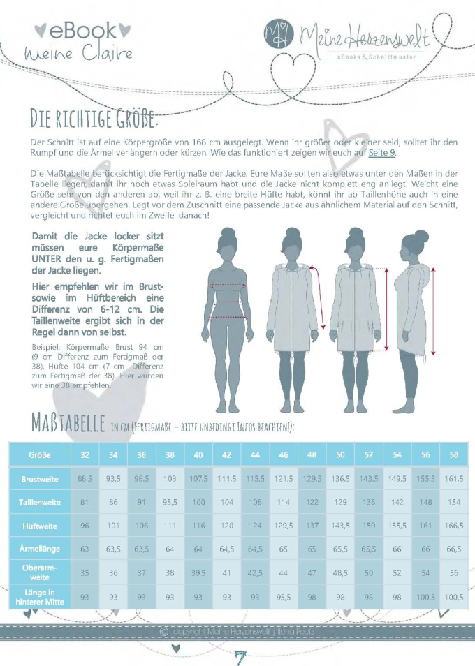 E-Book Meine Herzenswelt Kapuzensweatjacke Meine Claire