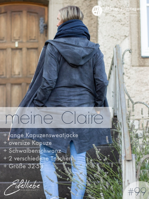E-Book Meine Herzenswelt Kapuzensweatjacke Meine Claire, german | Fabrics  Hemmers