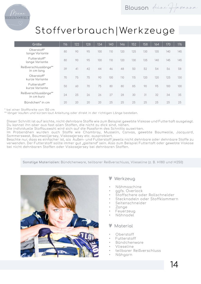 E-Book Meine Herzenswelt Kinder-Blouson Deine Havanna