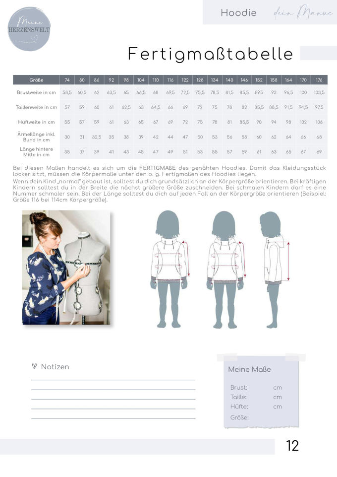 E-Book Meine Herzenswelt Kinder Hoodie Dein Manuc