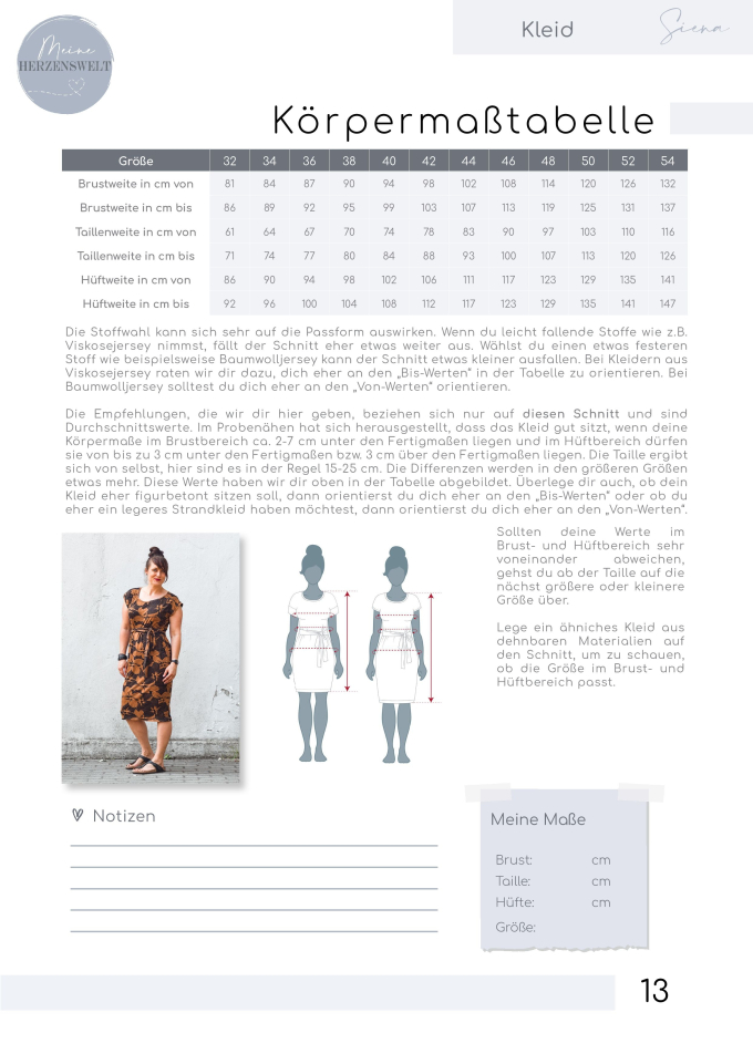 E-Book Meine Herzenswelt Kleid Meine Siena, en allemand