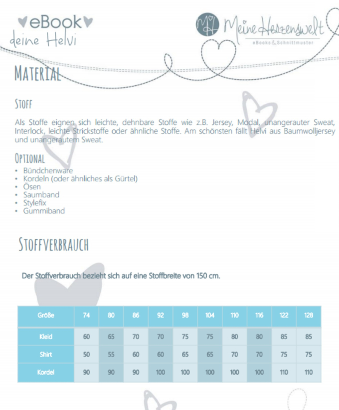E-Book Meine Herzenswelt Kleid/Shirt Deine Helvi Kids