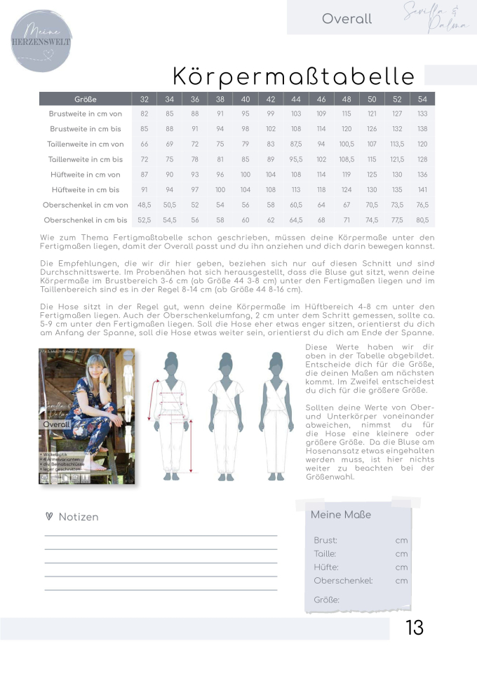 E-Book Meine Herzenswelt Mix and Match Overall Sevilla/Palma, duits
