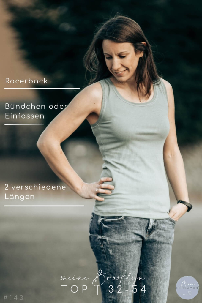 Ebook patron top femme Brooklyn Meine Herzenswelt, en allemand