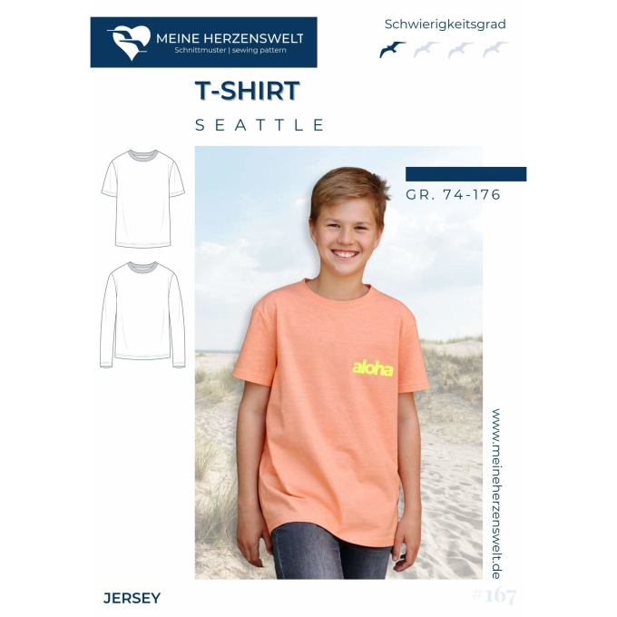 E-book Meine Herzenswelt Seattle T-Shirt Kids, Duits