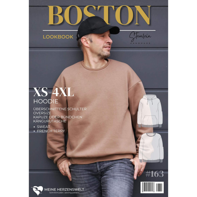 E-book Meine Herzenswelt Hoodie Boston Men, Duits