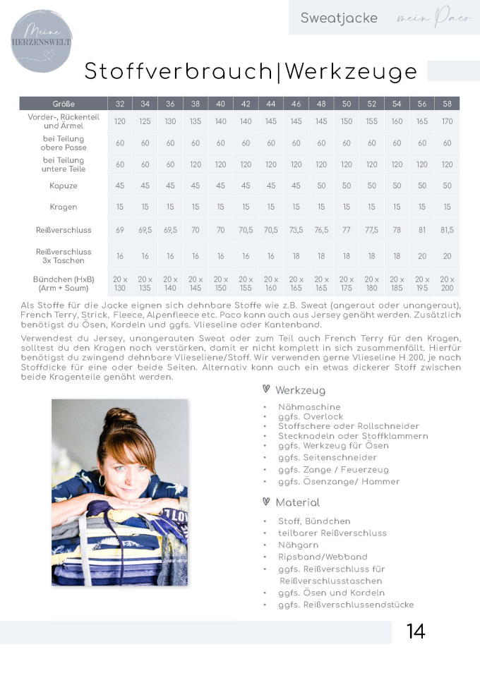 E-Book Meine Herzenswelt Sweatjacke Damen Paco #125