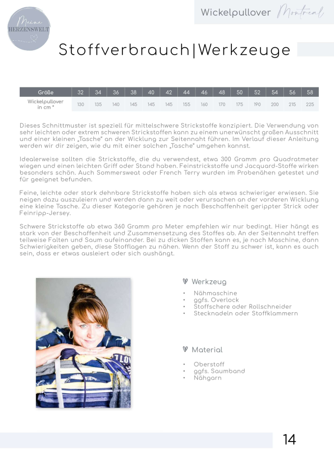 E-book Meine Herzenswelt Wickelpullover Montreal, Duits