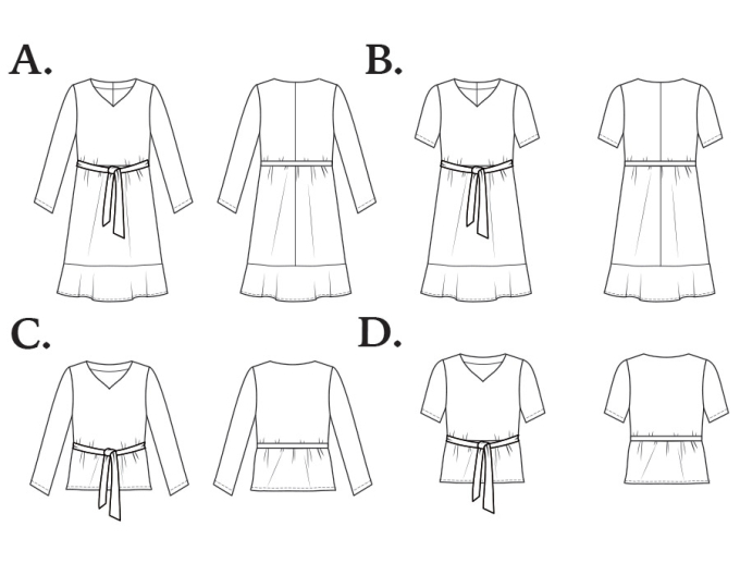E-Book Miss Doodle H1010 Damenkleid/Bluse Gemma