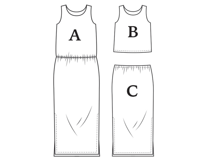 E-Book Miss Doodle H1038 Damenkleid/Top/Rock Mara