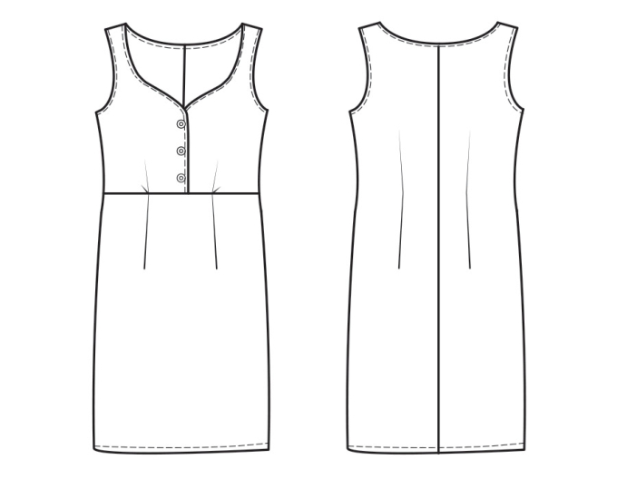 E-Book Miss Doodle H1063 Damenkleid Audra