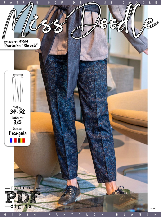 E-book Miss Doodle H1064 Damesbroek Blanch, Nederlands
