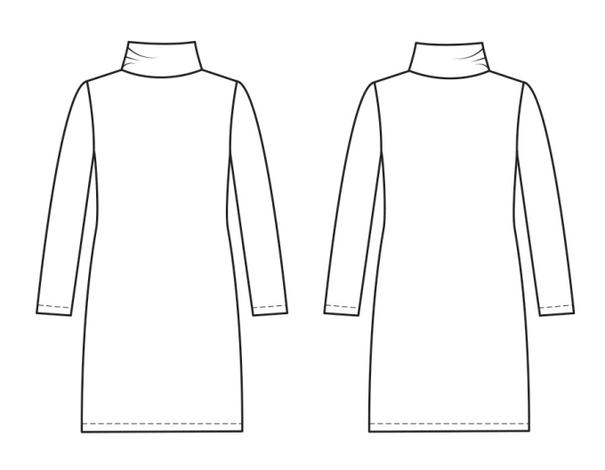 Patron robe enfant pdf Ceila Miss Doodle H1066, en français