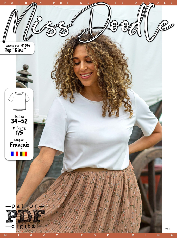 E-book Miss Doodle H1067 Damestop Dina, Nederlands