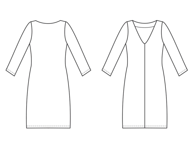 Patron robe femme pdf Margot Miss Doodle H1069, en français