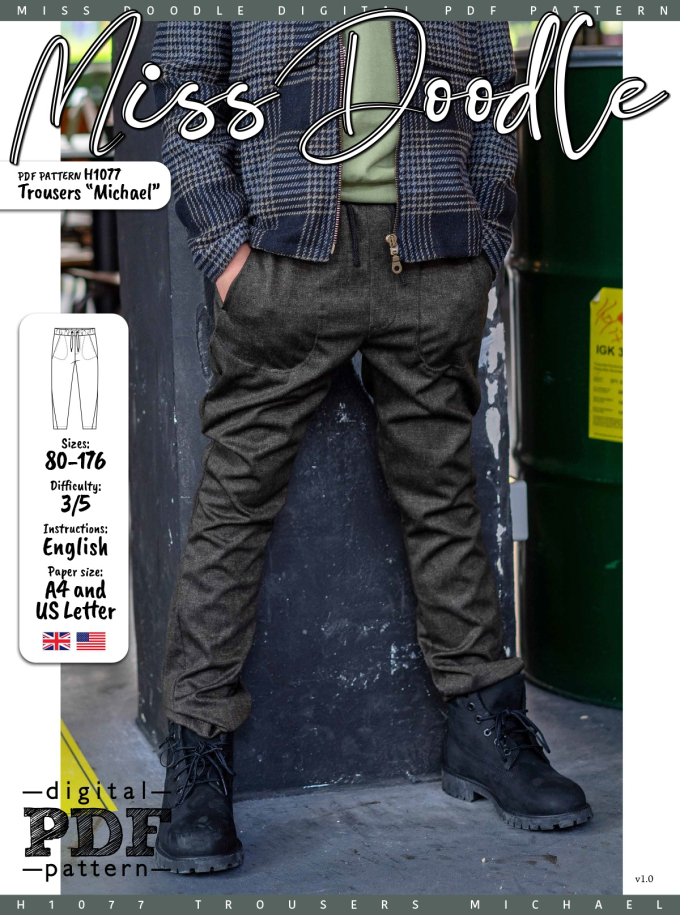 E-Book Miss Doodle H1077 Kinderhose Michael