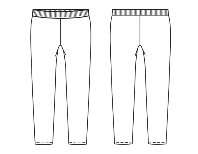 Patron pantalon enfant pdf Lucia Miss Doodle H1080, en français