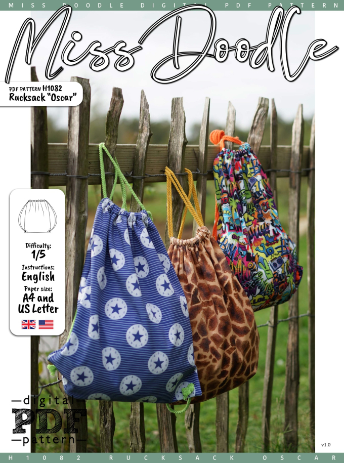 E-book Miss Doodle H1082 Rugzak Oscar, Nederlands