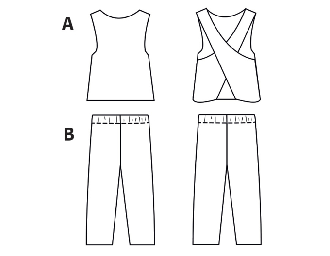 Patron vêtements de poupée pdf Lyla Miss Doodle H1084, en français