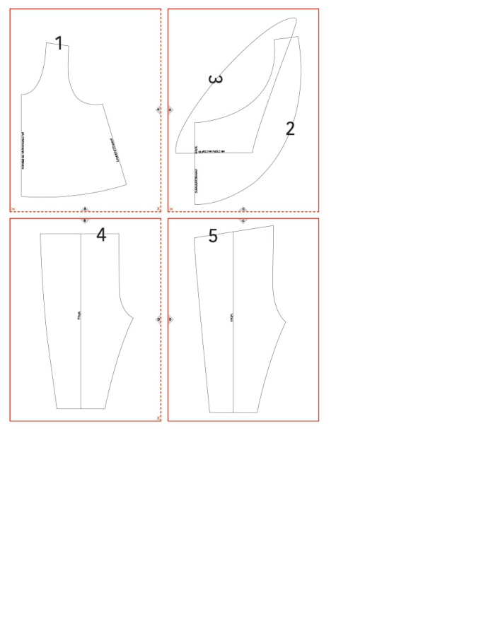 Patron vêtements de poupée pdf Lyla Miss Doodle H1084, en français