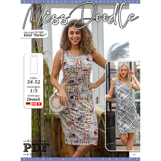 E-Book Miss Doodle S1160 Jurk Parker, nederlands