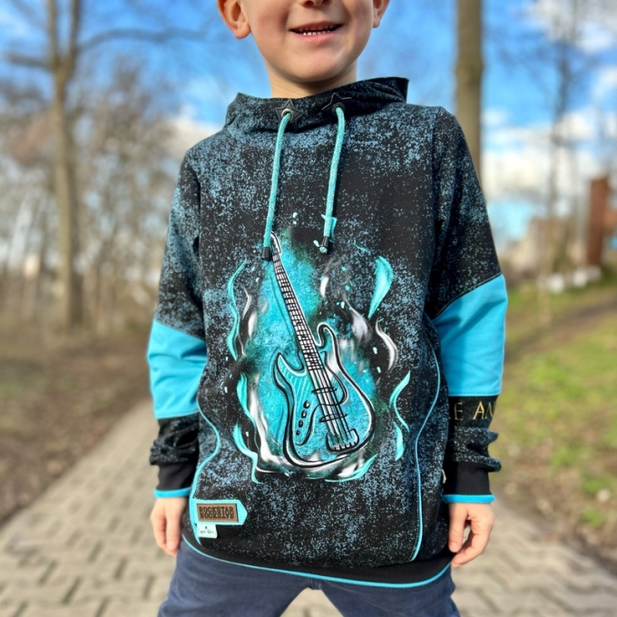 Patron Miss Granny Kinder pdf Hoodie Luca, en allemand