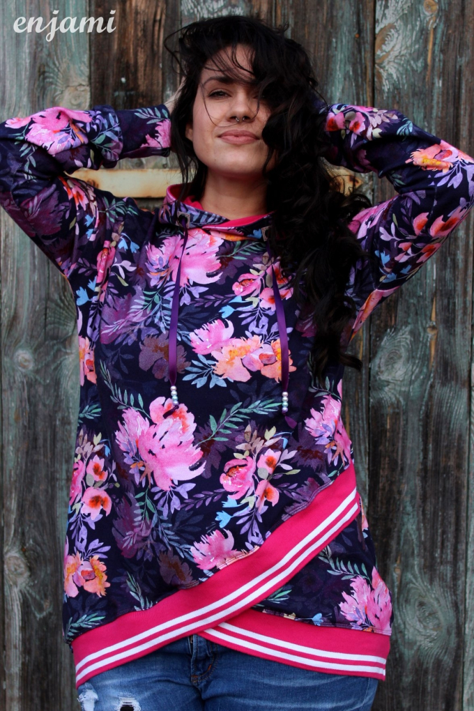E-book MiToSa-Kreativ Shabby Asymmetrie Hoodie Damen, Duits