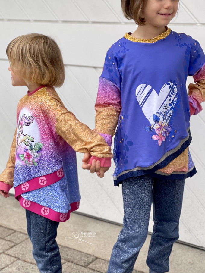 E-Book MiToSa-Kreativ Shabby Asymmetrie Hoodie Kids