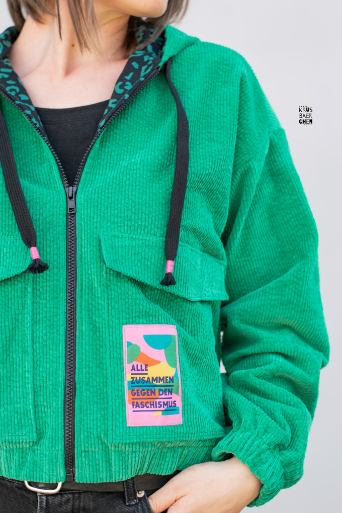 Patron veste femme pdf Solveig Moeve.Design, en allemand