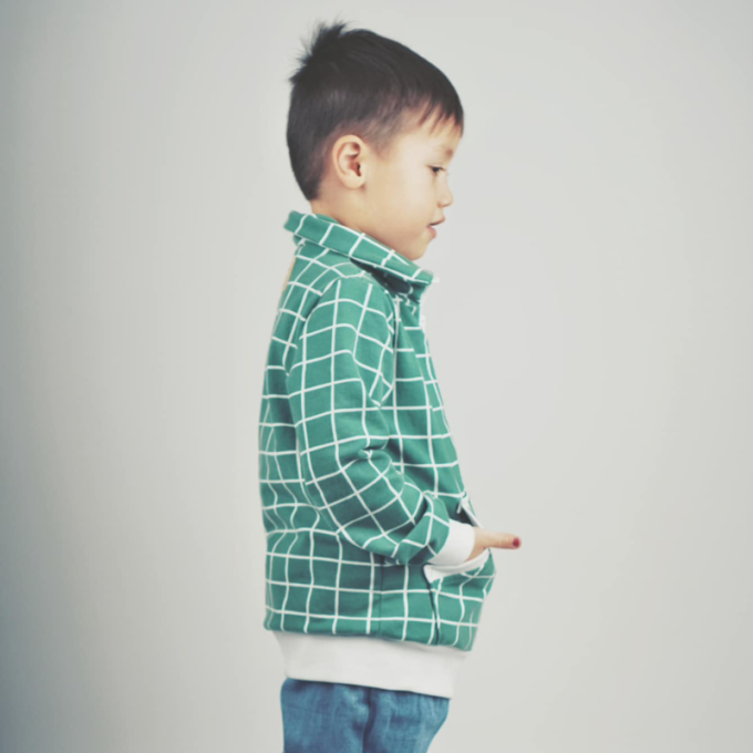 Patron sweat-veste enfant pdf Mini Nurika Moeve Design, en allemand
