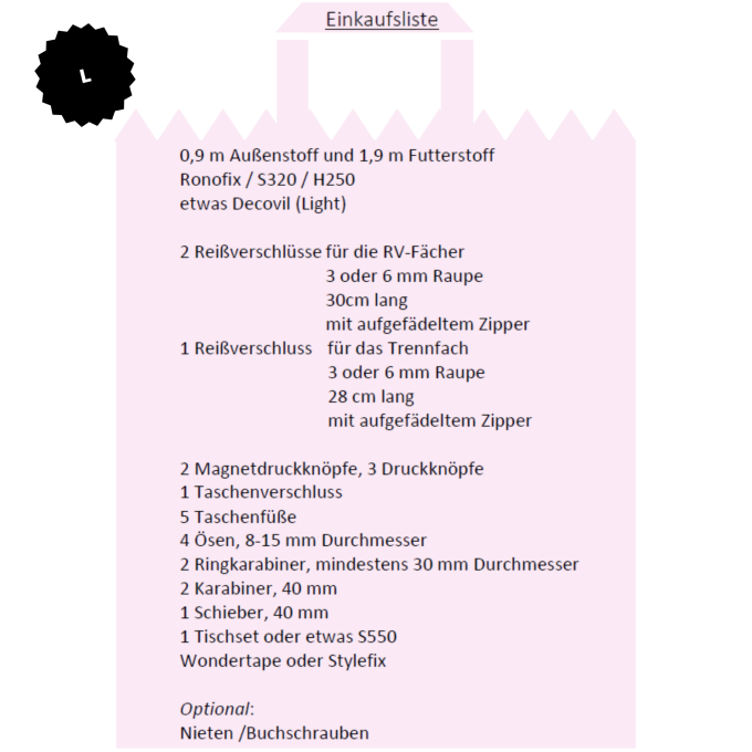 Ebook patron sac à bandoulière Vanilla Bag L Monja, en allemand