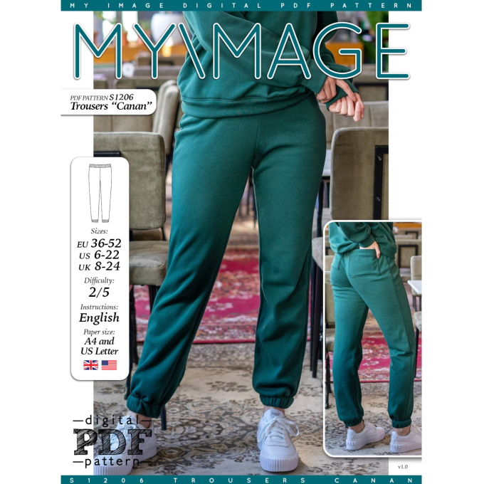 Ebook patron pantalon de jogging femme Canan My Image S1206, en français