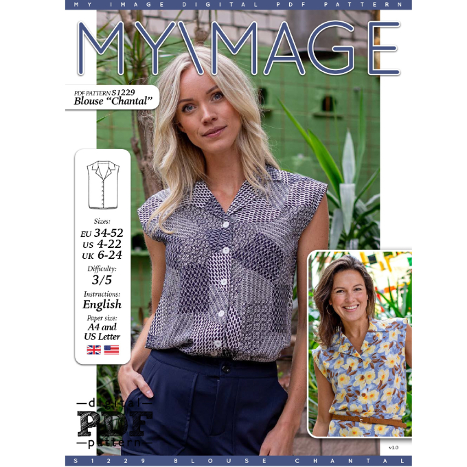 E-book My Image S1229 Blouse Chantal, Nederlands