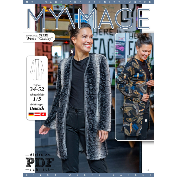 E-book My Image S1259 Cardigan Oakley, Nederlands