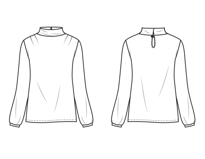 E-book My Image S1268 blouse Bianca, Nederlands
