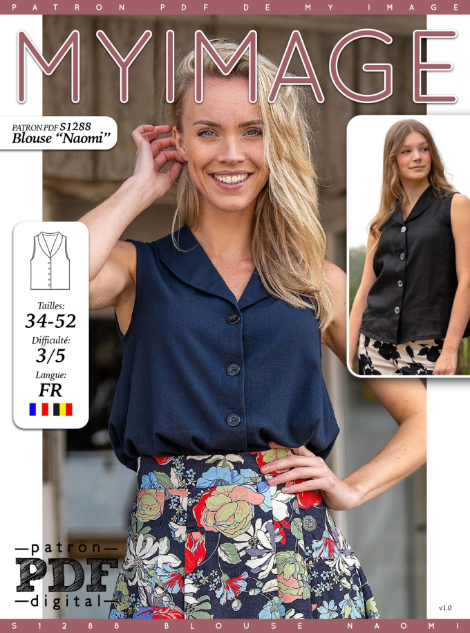 E-book My Image S1288 Blouse Dames Naomi, Nederlands