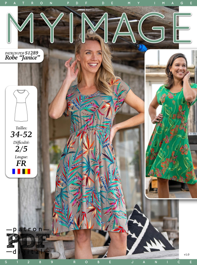 E-book My Image S1289 Jurk Dames Janice, Nederlands