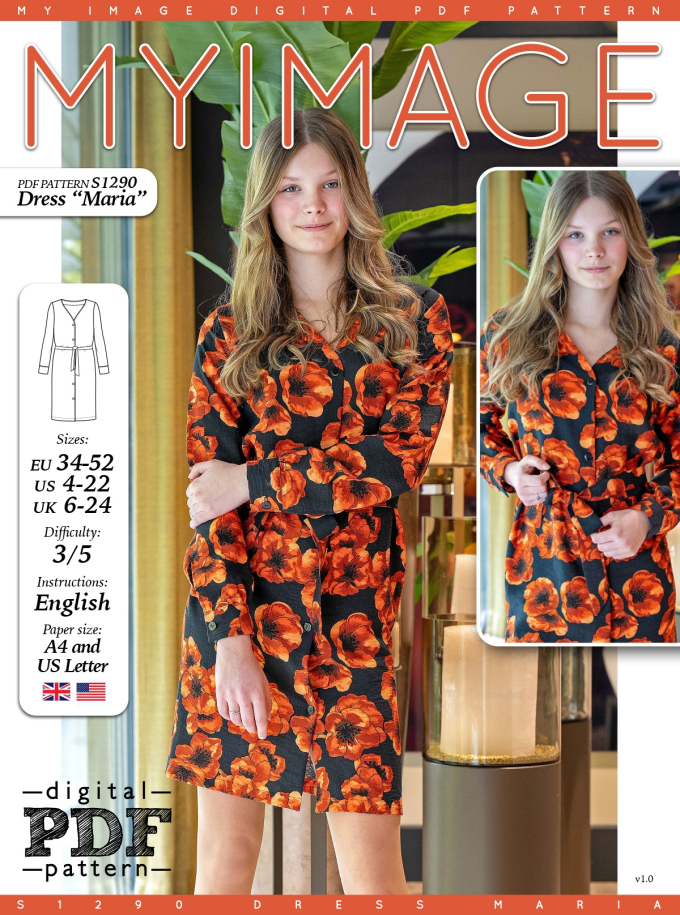 E-book My Image S1290 Jurk Dames Maria, Nederlands
