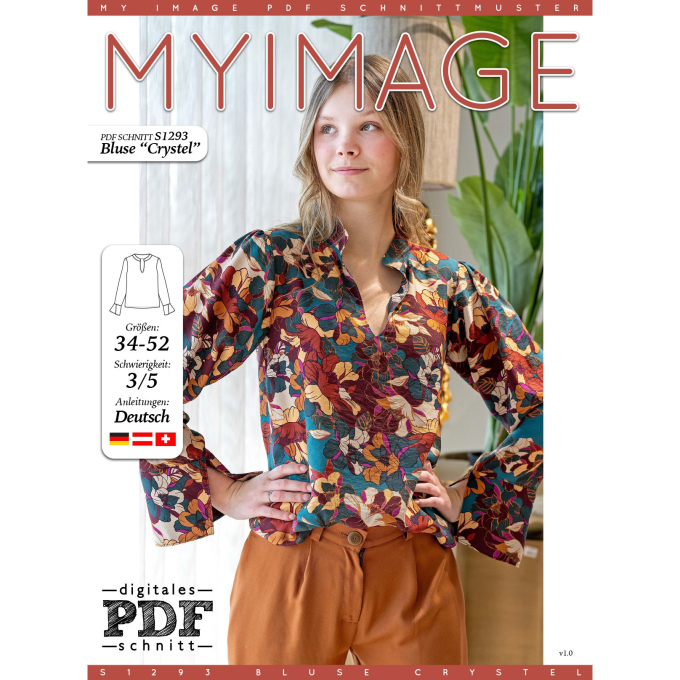 E-book My Image S1293 Blouse Dames Crystel, Nederlands