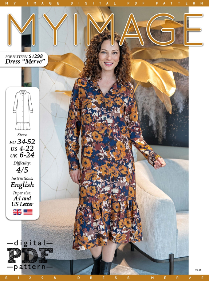 E-book My Image S1298 Jurk Dames Merve, Nederlands