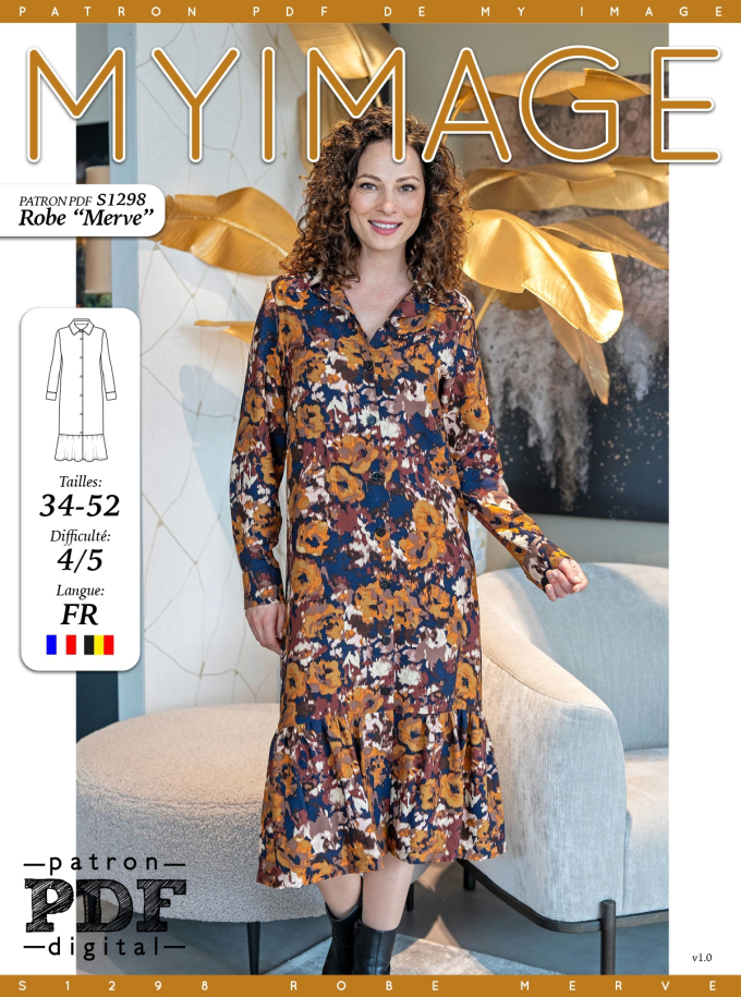E-book My Image S1298 Jurk Dames Merve, Nederlands