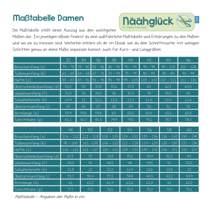 E-book Näähglück Dames Broek Sanna, Duits