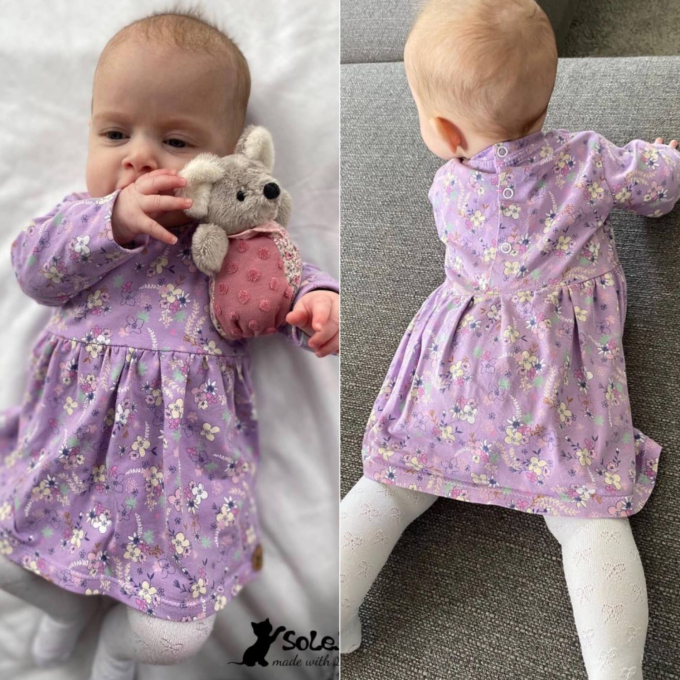 Ebook patron robe bébé PUTRI Nähfrosch, en allemand